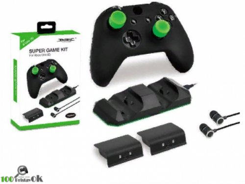 Набор XBOX ONE S Dobe Super Kit 6 в 1: 2 Аккумулятора/Насадки на стики 2шт(TYX-1752)[XBOX ONE]
